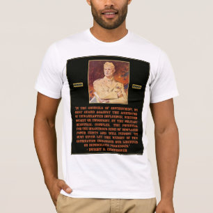 T-shirt La citation d'Eisenhower avertit au sujet de