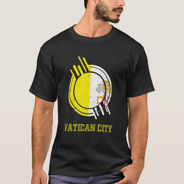 T-shirt La Cité du Vatican est ma terre (Devant)