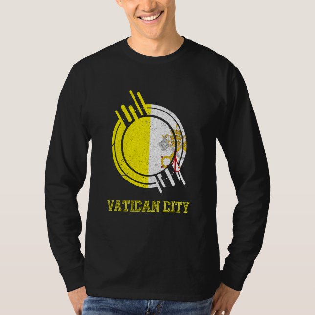 T-shirt La Cité du Vatican est ma terre (Devant)
