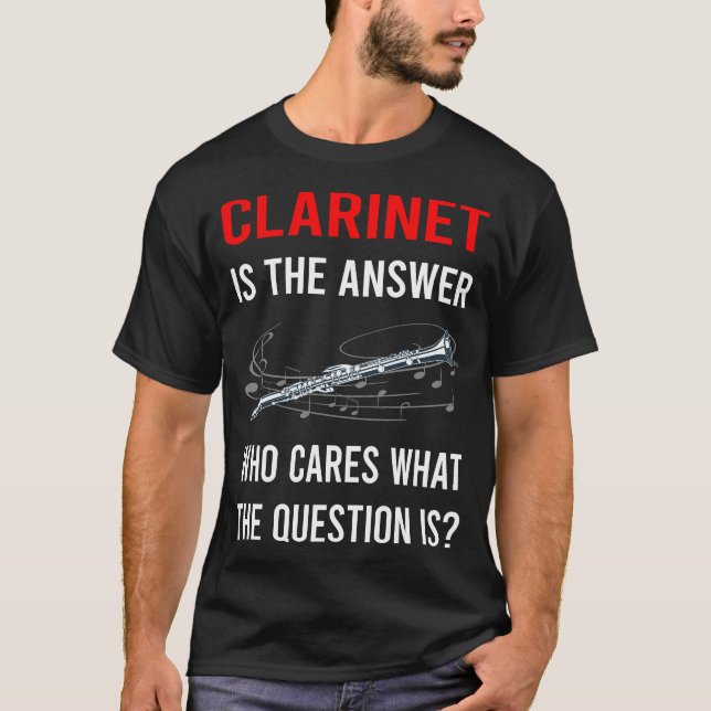 T-shirt La clarinette réponse (Devant)
