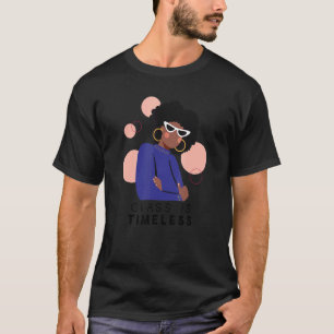 T-shirt La Classe Africaine Afro-Américaine De Femmes Est