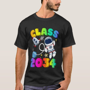 T-shirt La Classe Enfants De 2034 Grow With Me Back To Sch
