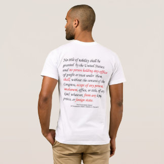 T-shirt La clause d'émoluments des hommes de constitution
