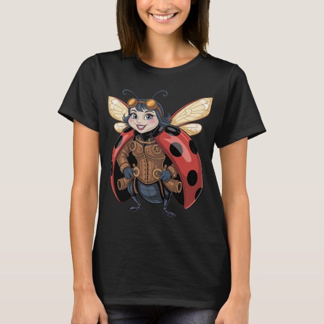 T-SHIRT LA COCCINELLE DE STEAM PUNK  (Devant)