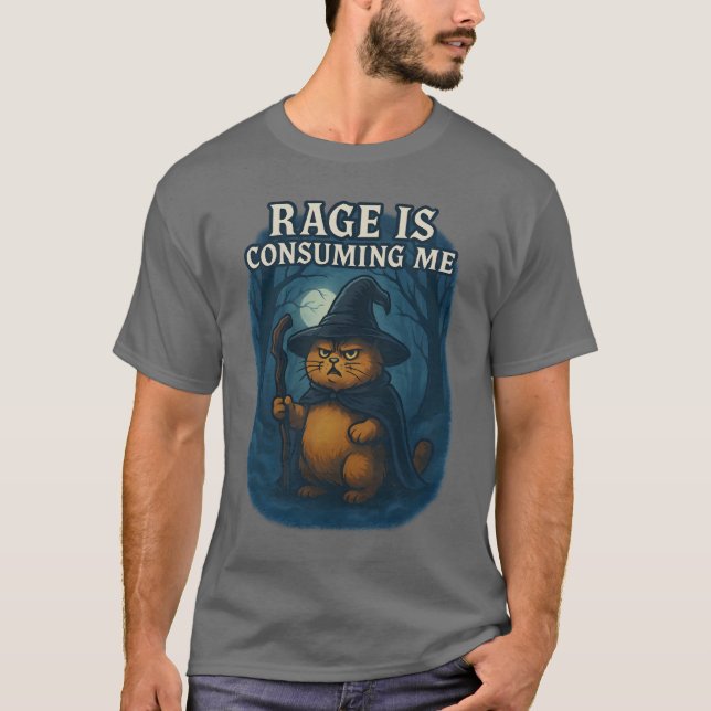 T-SHIRT LA COLÈRE ME CONSUME (Devant)