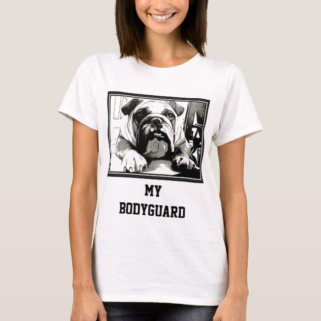 T-shirt La collection "de bouledogue anglais" (Devant)