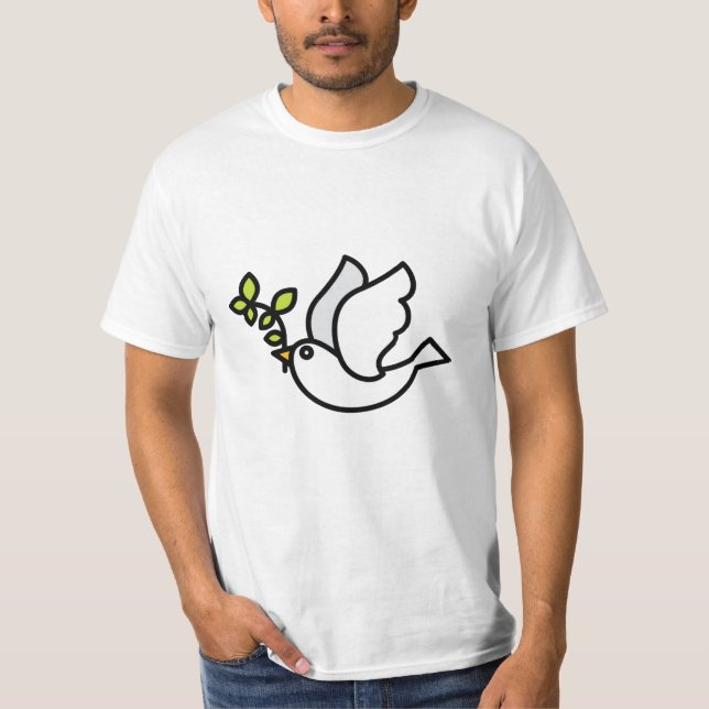 T-shirt La colombe de la paix (Devant)