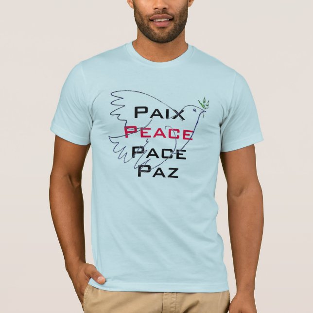 T-shirt La colombe de la paix (Devant)