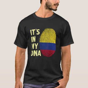 T-shirt La Colombie Dans Mon Adn L'Équipe Drapeau Colombie
