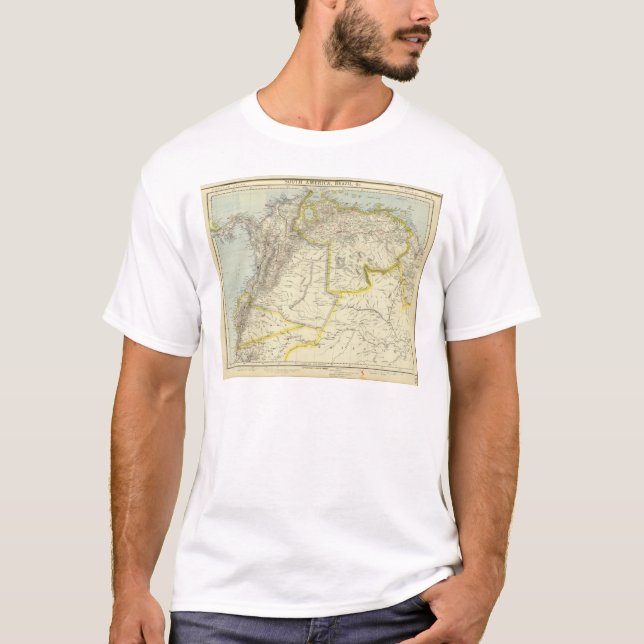 T-shirt La Colombie et le Venezuela (Devant)