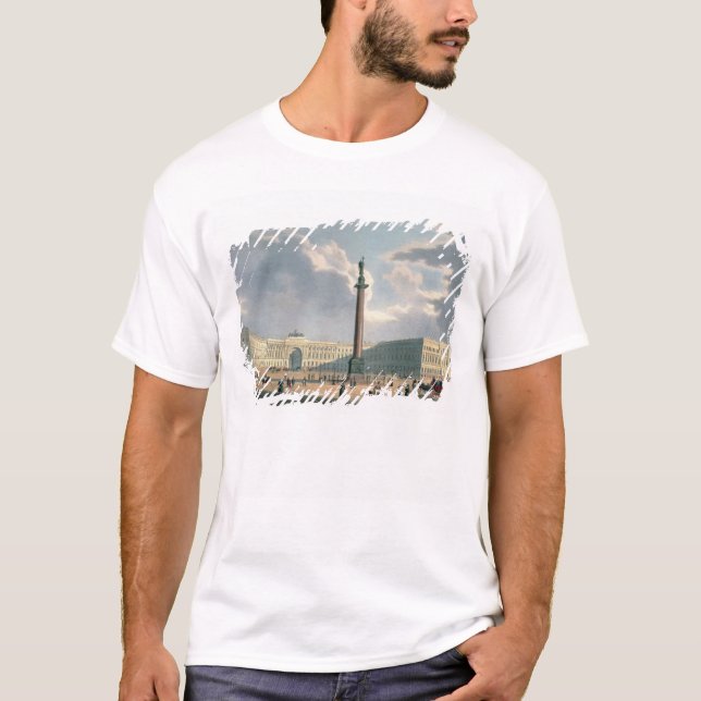 T-shirt La colonne d'Alexandre et les sièges sociaux (Devant)