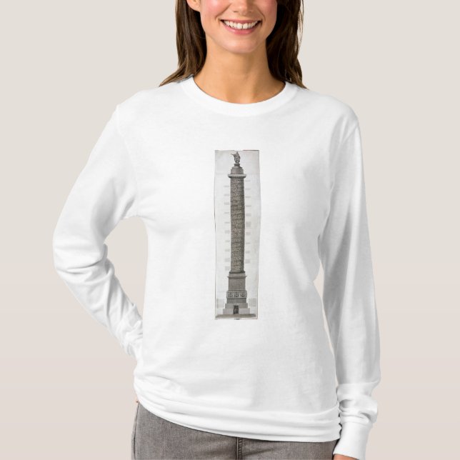 T-shirt La colonne de Trajan (gravure) (Devant)