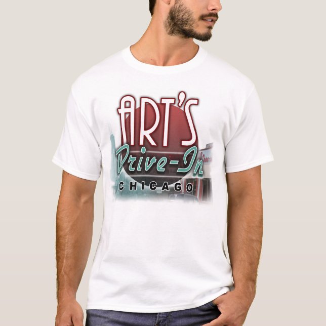 T-shirt La commande de l'art dans l'horizon (Devant)