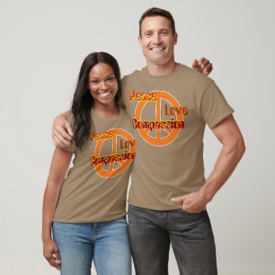 T-shirt La compassion de l'amour de la paix dans les année