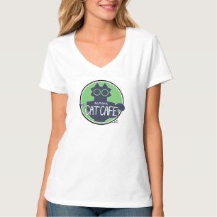 T-shirt La conception classique du logo du Cat Cafe d'Alas