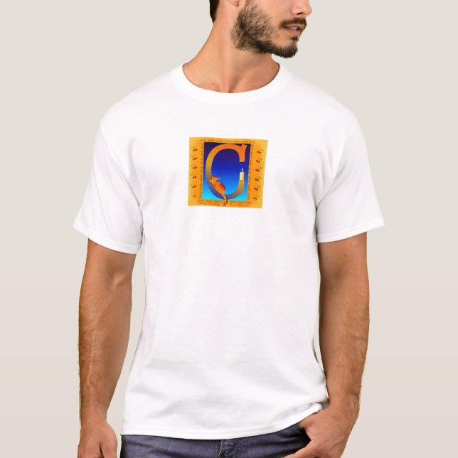 T-shirt La conception de C de Debbie Jensen (Devant)