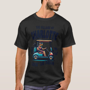 T-shirt La conception de chariot de golf du village de Cha