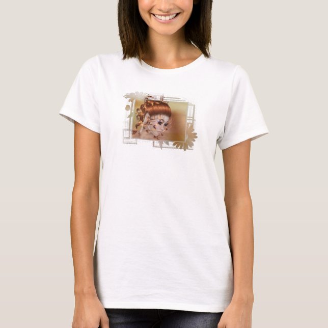 T-shirt La conception de la tête rouge 2 (Devant)