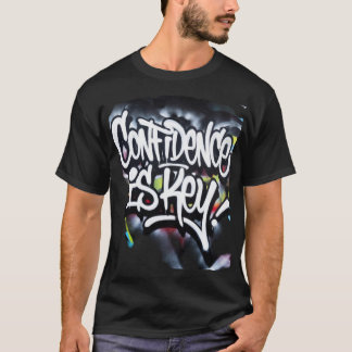 T-shirt La confiance est la clé – Typo Graffiti de motivat