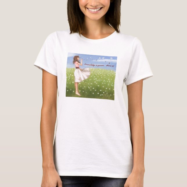 T-shirt La connaissance est part de puissance… il ! (Devant)