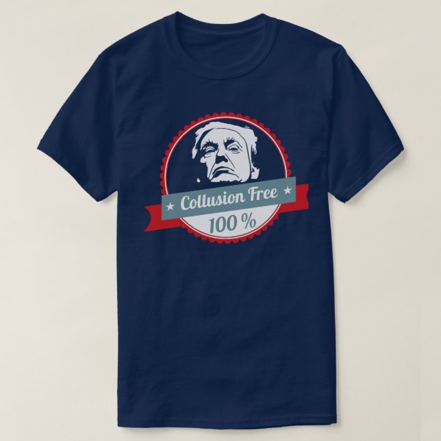 T-shirt La connivence libèrent Donald Trump (Design devant)