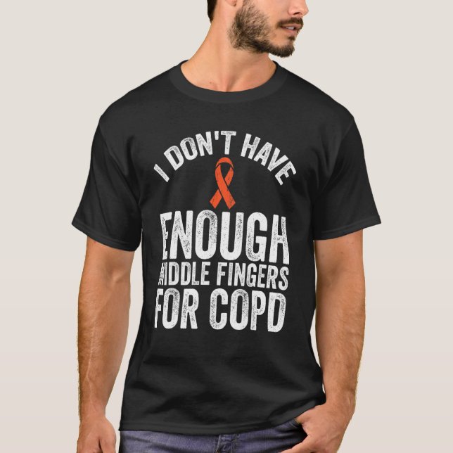 T-shirt La conscience n'a pas assez de doigts moyens pour  (Devant)