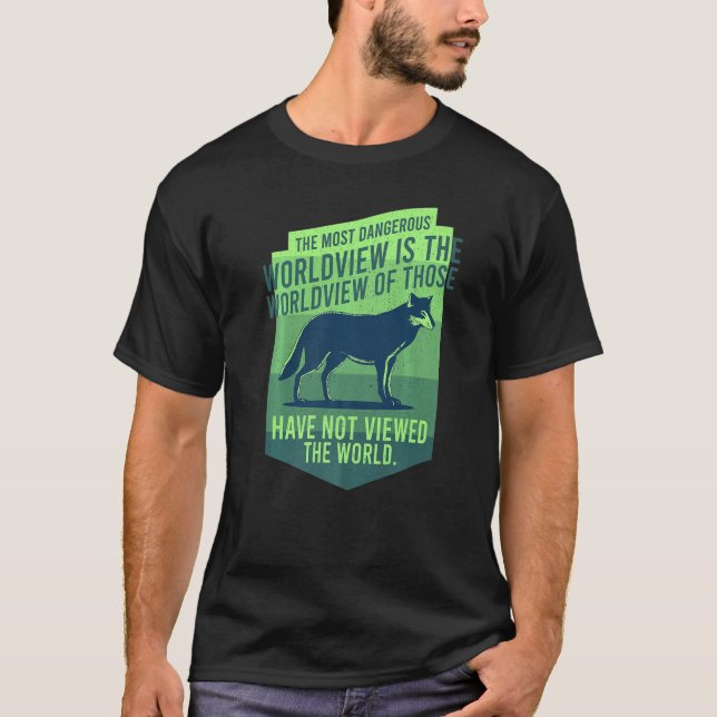 T-shirt La conservation de la faune La faune du loup (Devant)