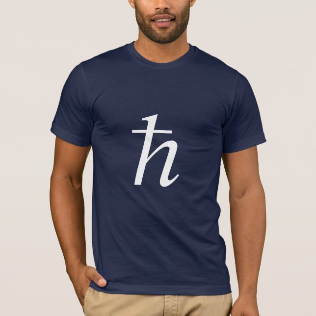 T-shirt La constante de Planck (réduite) (Devant)