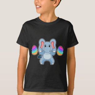 T-shirt La construction du corps de Pâques éléphant