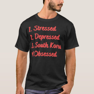 T-shirt La Corée du Sud en dépression sous tension observé