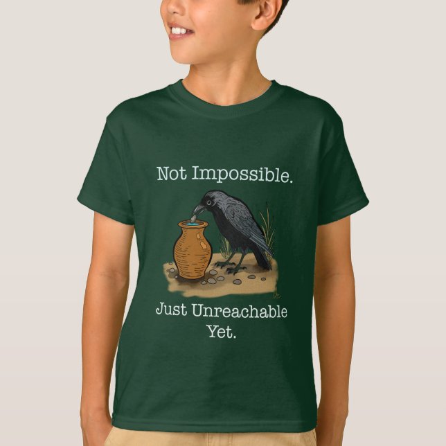 T-shirt La Corneille Intelligente : Pas Impossible (Devant)