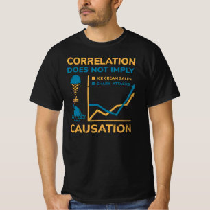 T-shirt La corrélation n'est pas égale à la cause