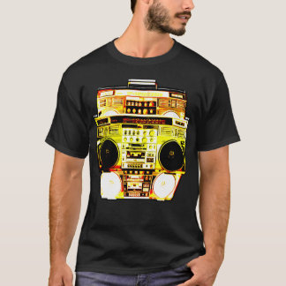 T-shirt La couleur de Boombox se fanent (le jaune)