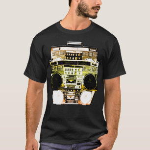 T-shirt La couleur de Boombox se fanent (l'or)