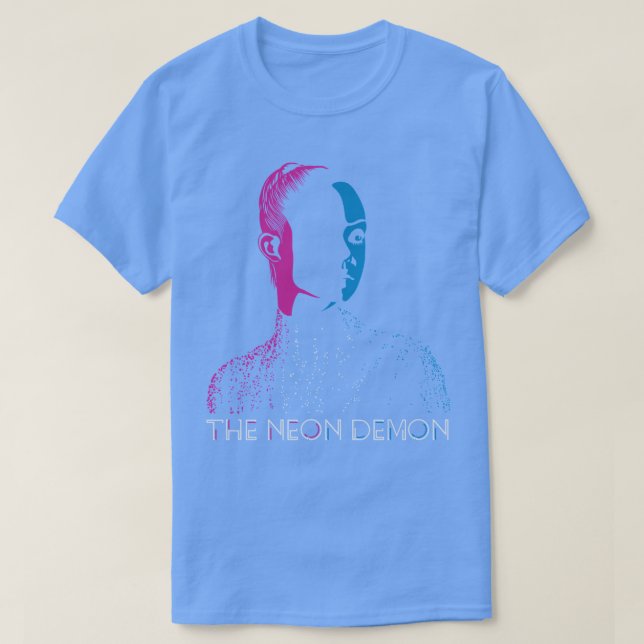 T-shirt La couleur néon démon (Design devant)