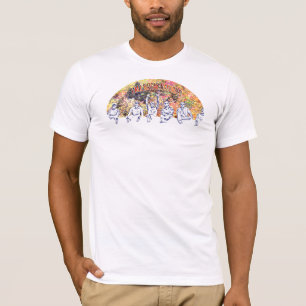T-shirt La coupure de chute enregistre la chemise de logo