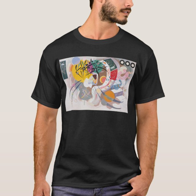 T-shirt La courbe dominante de Kandinsky Abstraite (Devant)