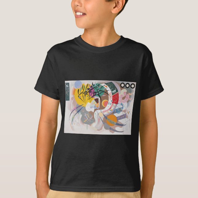 T-shirt La courbe dominante de Kandinsky Abstraite (Devant)