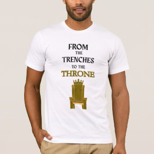 T-SHIRT LA COURONNE ROYALE BLANC OR HOMME