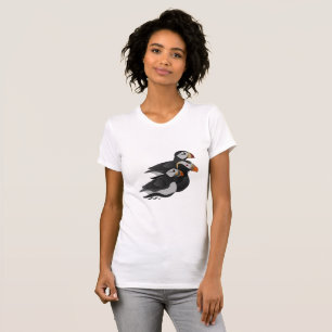 T-shirt La Course À La Nage De Trois Puffins