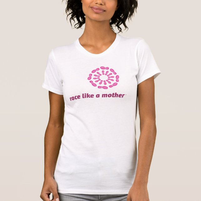 T-shirt La course aiment un réservoir de mère (Devant)