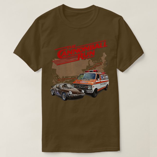 T-shirt La course de canonball (Design devant)