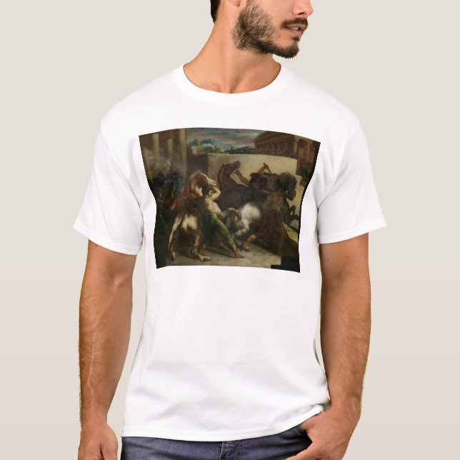 T-shirt La course de cheval sauvage à Rome, c.1817 (Devant)