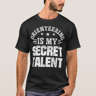 T-shirt La course d'orientation est mon talent secret Cart