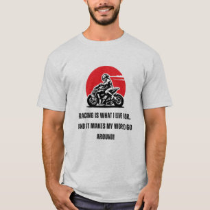 T-shirt La course est ce pour quoi je vis   F1   Motorspor