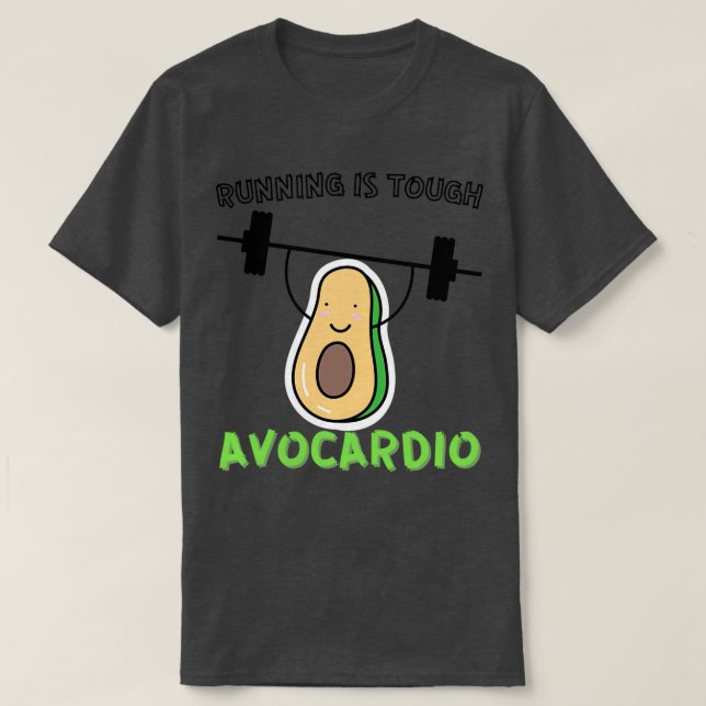 T-shirt La course est dure avocardio 1 (Design devant)
