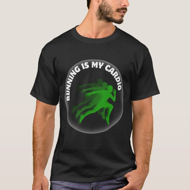 T-shirt La course est mon Cardio - RIMCDO01 (Devant)