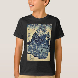 T-shirt La courtisane Hanao d'Ogiya par Utagawa, Kuniyoshi