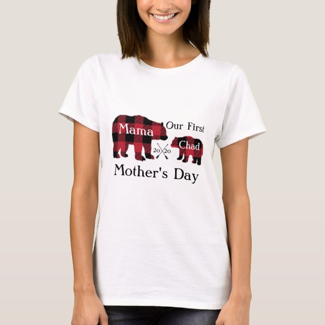 T-shirt La coutume de notre première fête des mères (Devant)