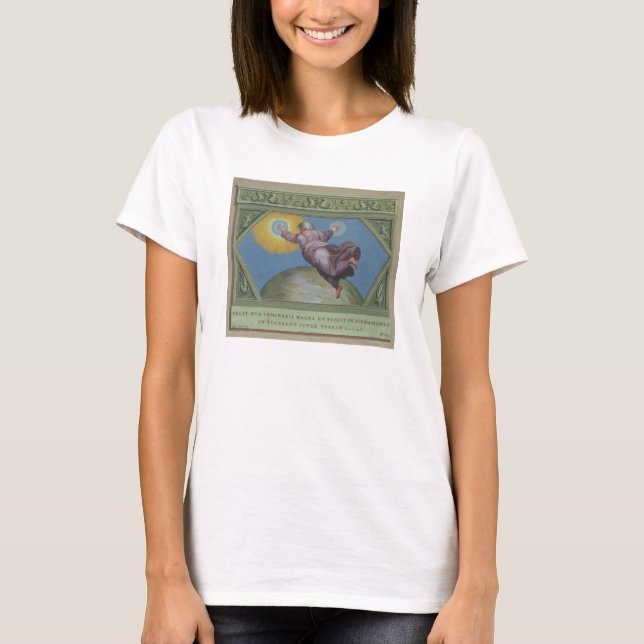 T-shirt La création de la lumière, illustration du Rapha (Devant)